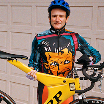 robin williams cycling